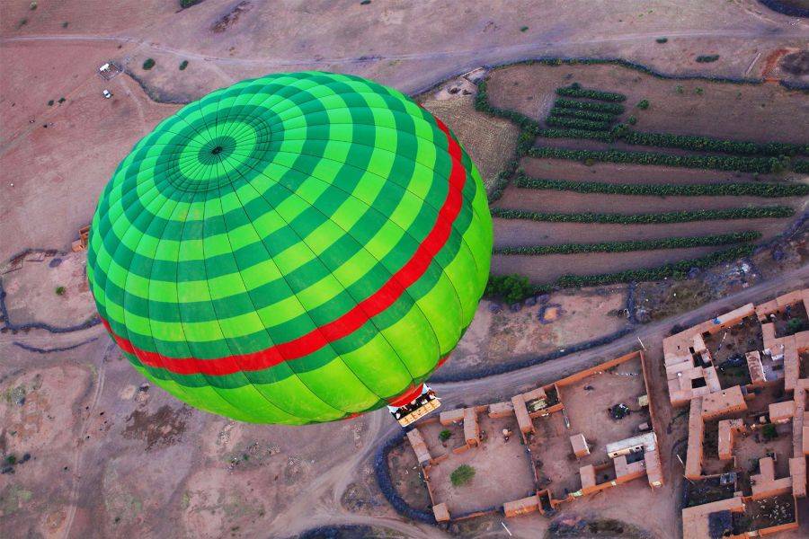 Avventura in mongolfiera all'alba di Marrakech