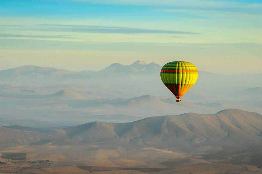 Avventura in mongolfiera all'alba di Marrakech