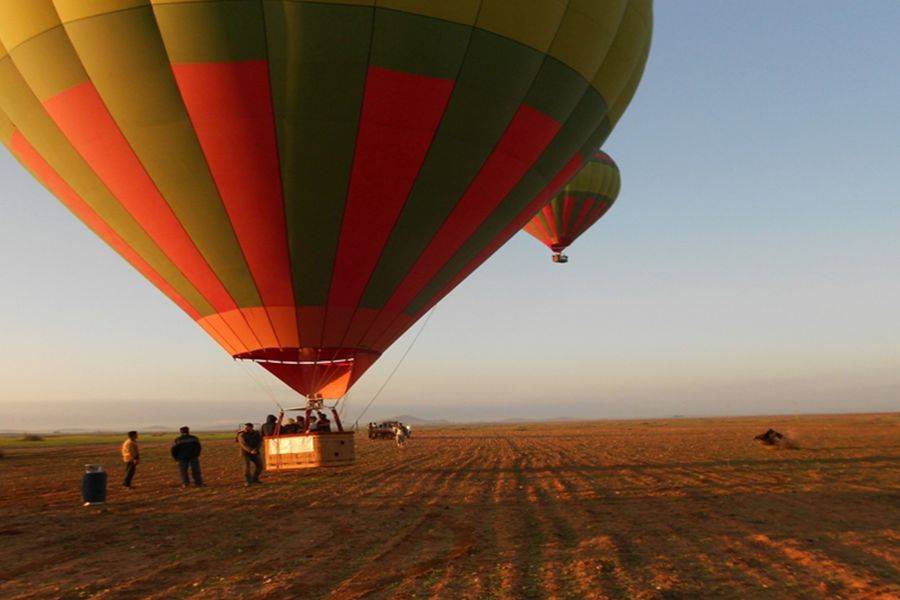 Avventura in mongolfiera all'alba di Marrakech