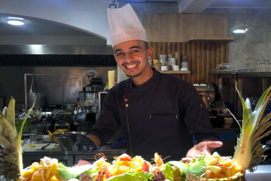 Esperienza di cena, ristorante marocchino Chouf L'Or con pick up
