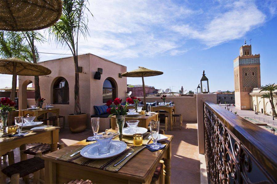 Tour sul tetto e visita della medina con i pasti a Marrakech