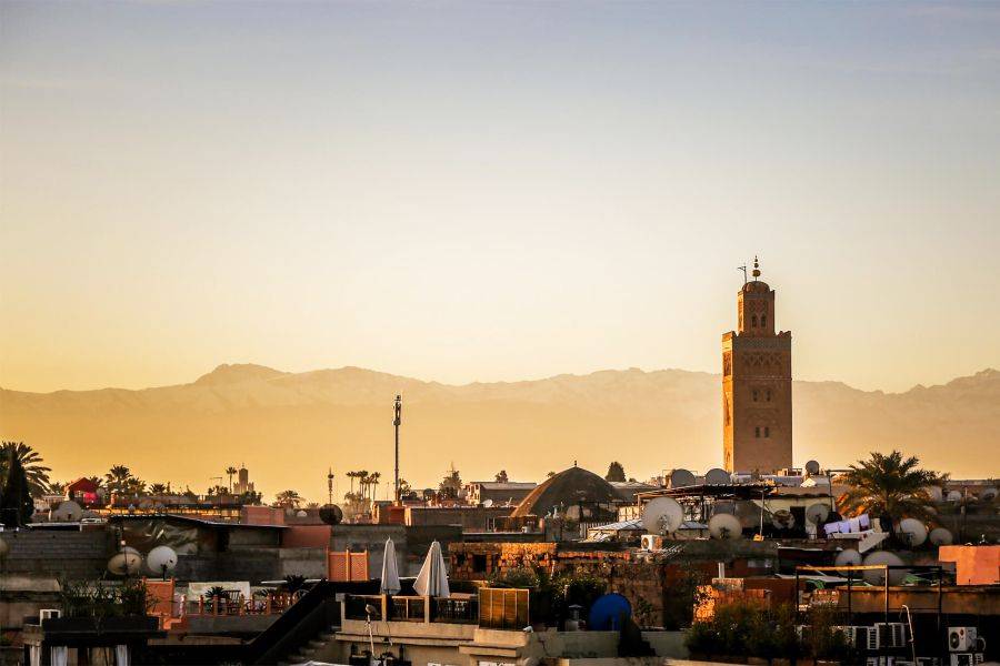 Tour sul tetto e visita della medina con i pasti a Marrakech