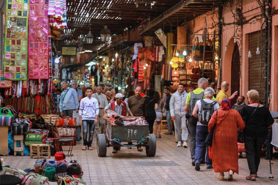 Tour sul tetto e visita della medina con i pasti a Marrakech