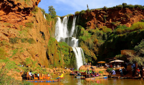 Tour di un'intera giornata alle cascate di Ouzoud con gita in barca