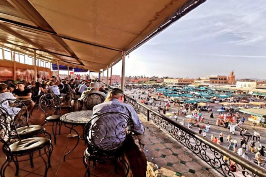 Tour sul tetto e visita della medina con i pasti a Marrakech