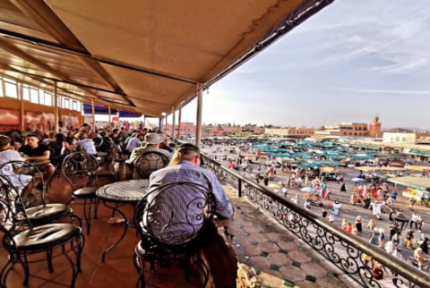 Tour sul tetto e visita della medina con i pasti a Marrakech