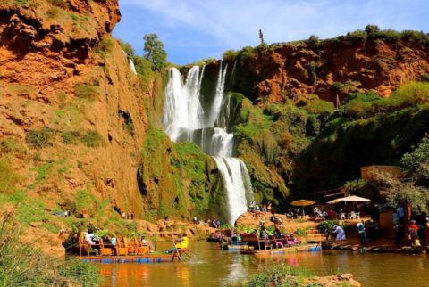 Tour di un'intera giornata alle cascate di Ouzoud con gita in barca