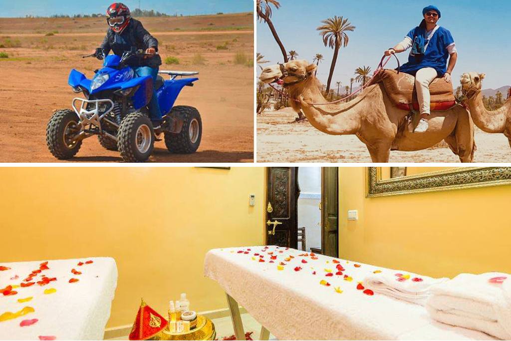 Giro in cammello e quad bike & spa e trattamento Hammam